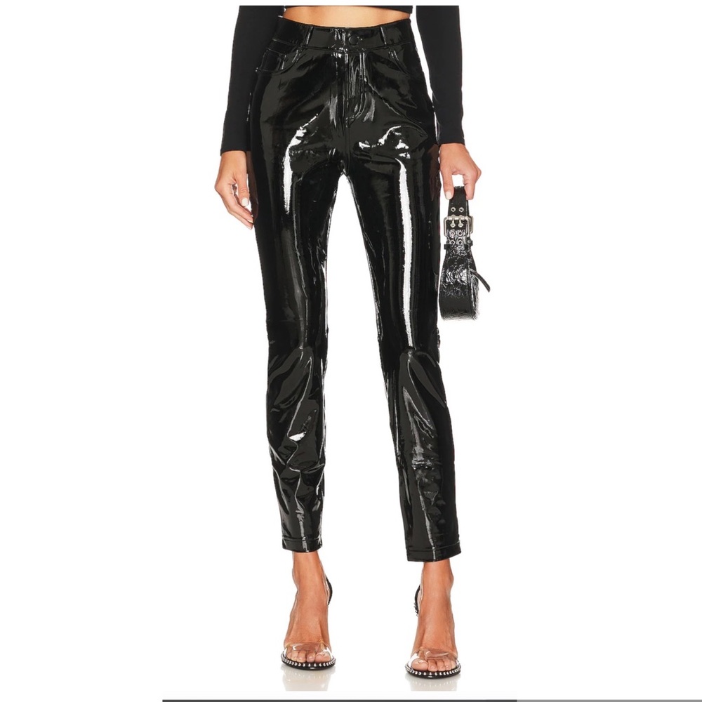 Commando Faux Patent Leather 5 Pocket Pant in Black
stretchy wet look hi…